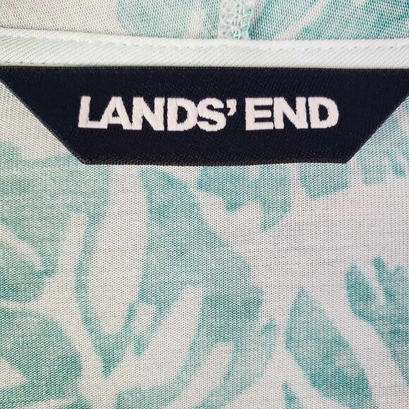 Lands End Cardigan Jersey Knit Rayon Long Sleeve Tropical Womens Plus Size 3X - Picture 4 of 11